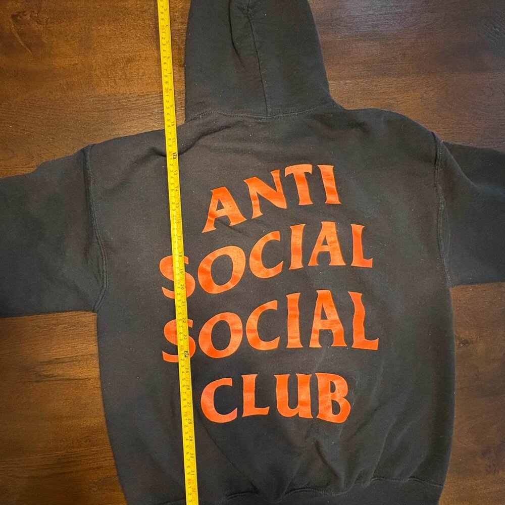 Anti Social Social Club x Undefeated ‘Paranoid’ Hoodie ASSC UNDFTD USED SZ LARGE - Picture 6 of 14